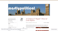 Desktop Screenshot of mostlypoliticalramblings.wordpress.com