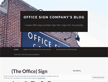 Tablet Screenshot of officesigncompany.wordpress.com