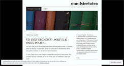 Desktop Screenshot of omulsicetatea.wordpress.com