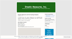 Desktop Screenshot of drasticmeasuresinc.wordpress.com