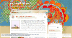 Desktop Screenshot of organikfilozof.wordpress.com