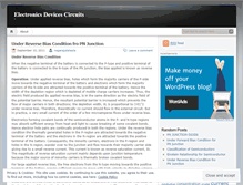 Tablet Screenshot of electronicdevicescircuits.wordpress.com