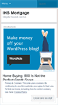 Mobile Screenshot of ihsmortgage.wordpress.com