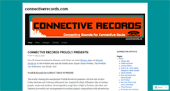 Desktop Screenshot of connectiverecords.wordpress.com