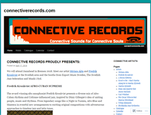 Tablet Screenshot of connectiverecords.wordpress.com