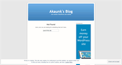 Desktop Screenshot of akaunk.wordpress.com