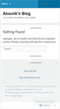 Mobile Screenshot of akaunk.wordpress.com