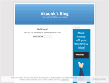 Tablet Screenshot of akaunk.wordpress.com