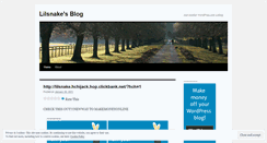 Desktop Screenshot of lilsnake.wordpress.com