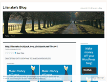 Tablet Screenshot of lilsnake.wordpress.com
