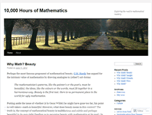 Tablet Screenshot of math10000.wordpress.com