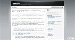 Desktop Screenshot of ankulrastogi.wordpress.com