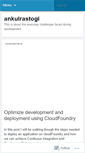 Mobile Screenshot of ankulrastogi.wordpress.com