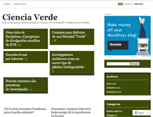 Tablet Screenshot of cienciaverde.wordpress.com