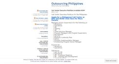 Desktop Screenshot of outsourcingphilippines.wordpress.com