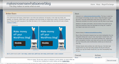 Desktop Screenshot of makesnosensewhatsoeverblog.wordpress.com