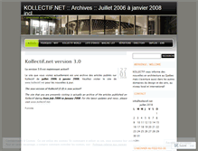 Tablet Screenshot of kollectif.wordpress.com