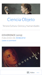 Mobile Screenshot of cienciaobjeto.wordpress.com