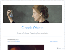 Tablet Screenshot of cienciaobjeto.wordpress.com