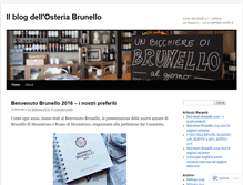 Tablet Screenshot of osteriabrunello.wordpress.com