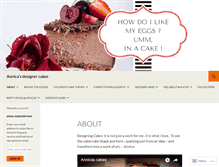 Tablet Screenshot of annicasdesignercakes.wordpress.com