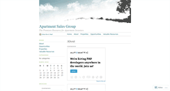 Desktop Screenshot of apartmentsales.wordpress.com
