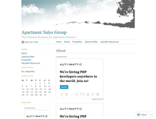 Tablet Screenshot of apartmentsales.wordpress.com