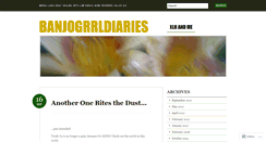 Desktop Screenshot of banjogrrldiaries.wordpress.com