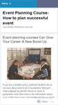 Mobile Screenshot of eventplanningcourse.wordpress.com