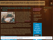 Tablet Screenshot of eventplanningcourse.wordpress.com