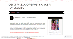 Desktop Screenshot of obatpascaoperasikankerpayudara.wordpress.com