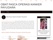 Tablet Screenshot of obatpascaoperasikankerpayudara.wordpress.com