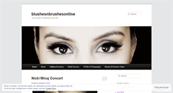 Desktop Screenshot of blushesnbrushesonline.wordpress.com
