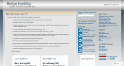 Desktop Screenshot of belajarblogger.wordpress.com
