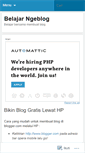 Mobile Screenshot of belajarblogger.wordpress.com