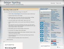 Tablet Screenshot of belajarblogger.wordpress.com