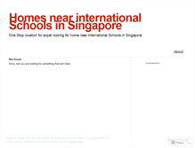 Tablet Screenshot of homenearinternationalschoolsinsingapore.wordpress.com