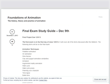 Tablet Screenshot of foundationsofanimation.wordpress.com