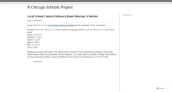 Desktop Screenshot of chicagoschoolsproject.wordpress.com