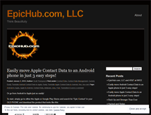 Tablet Screenshot of epichub.wordpress.com