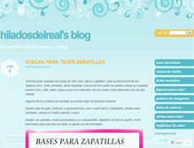 Tablet Screenshot of hiladosdelreal.wordpress.com