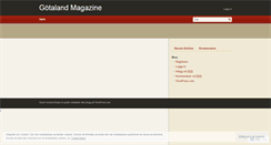 Desktop Screenshot of gotalandmagazine.wordpress.com