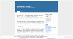 Desktop Screenshot of profileofadipshit.wordpress.com