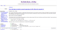 Desktop Screenshot of mydailyhacks.wordpress.com