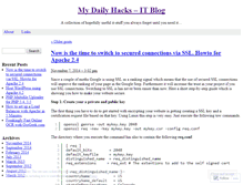 Tablet Screenshot of mydailyhacks.wordpress.com