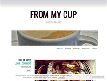 Tablet Screenshot of frommycup.wordpress.com