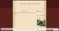 Desktop Screenshot of joeltheurbangardener.wordpress.com