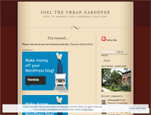 Tablet Screenshot of joeltheurbangardener.wordpress.com