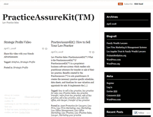 Tablet Screenshot of practiceassure.wordpress.com