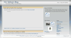 Desktop Screenshot of hmsiding.wordpress.com